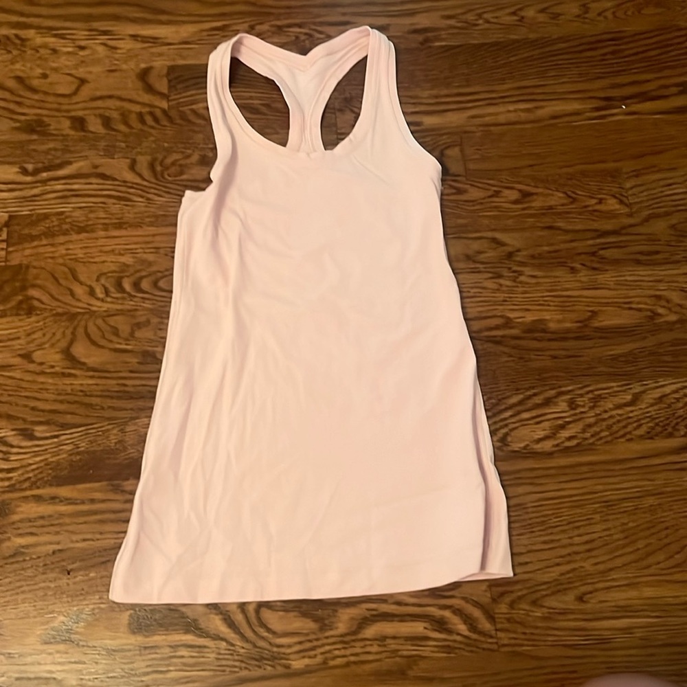 light pink lulu racer back tank